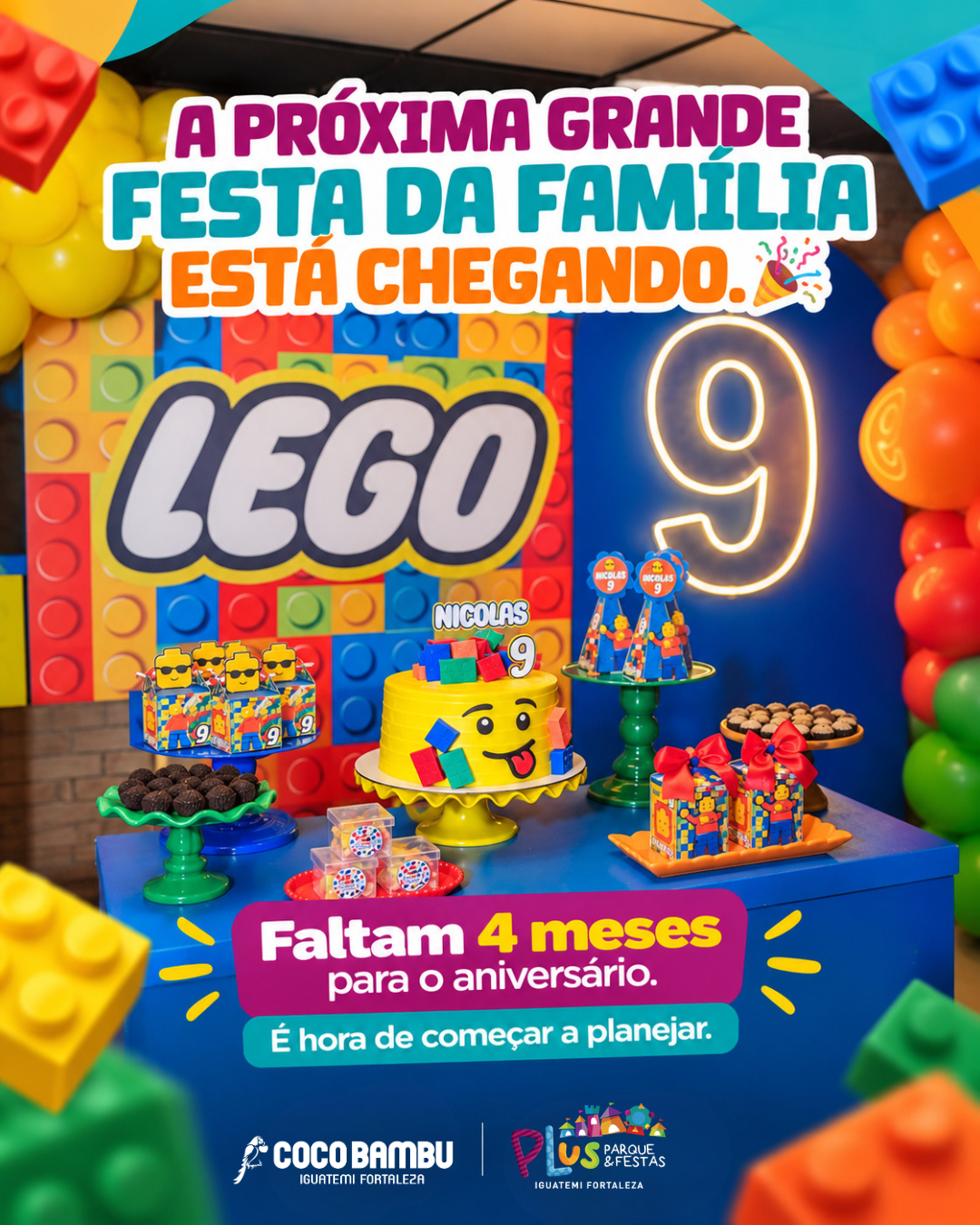 Arte da campanha — faltam 4 meses para o aniversário